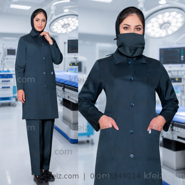 ست جراح زنانه سبز اتاق عمل ست جراح زنانه سبز اتاق عمل با طراحی حرفهای مناسب بیمارستان و محیطهای درمانی